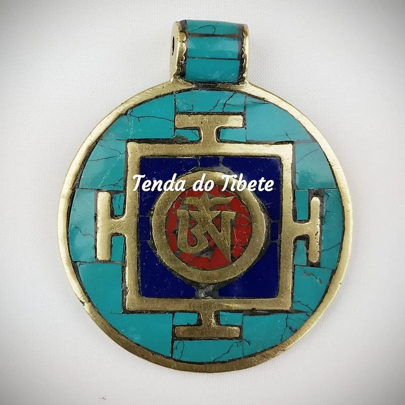 Pendente “OM” Turquesa