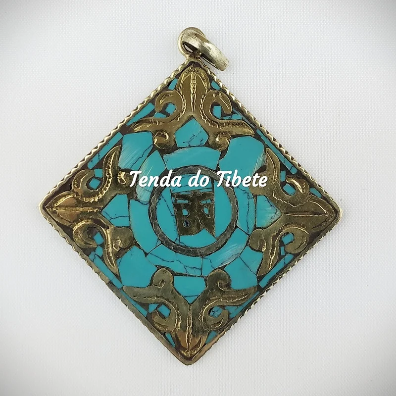 Pendente “OM”Turquesa