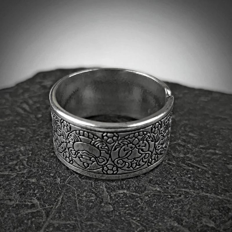 Anel 8 Símbolos Auspiciosos