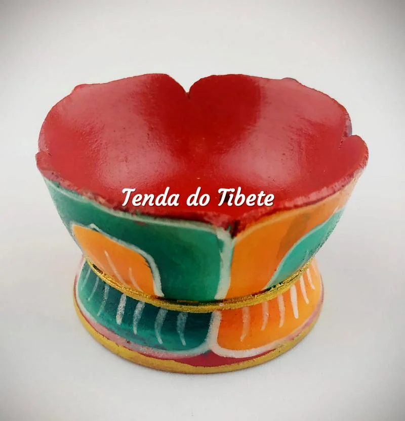 Incensário Flor de Lotus Pintado