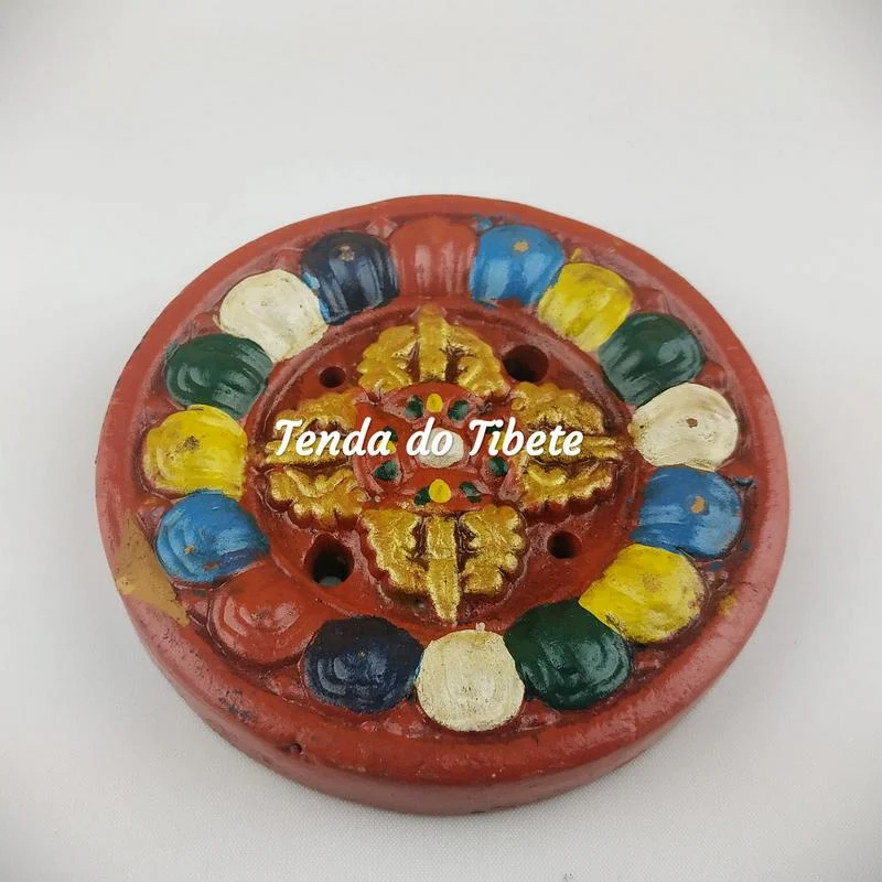 Incensário Pintado Duplo Dorje