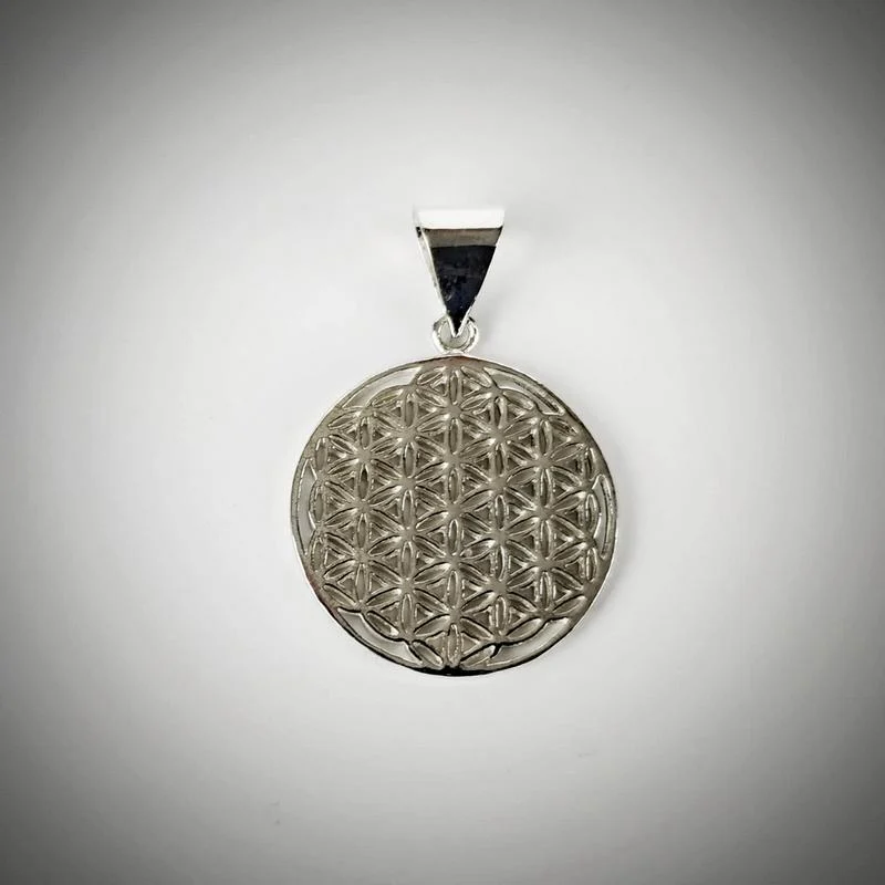 Flor da Vida Pendente Prata
