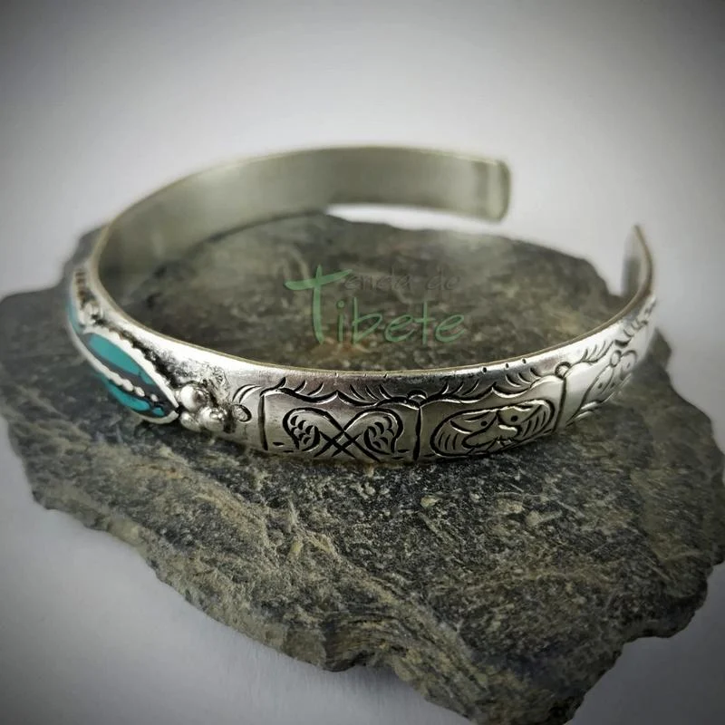 Pulseira 8 Simbolos Auspiciosos c/ Dorje