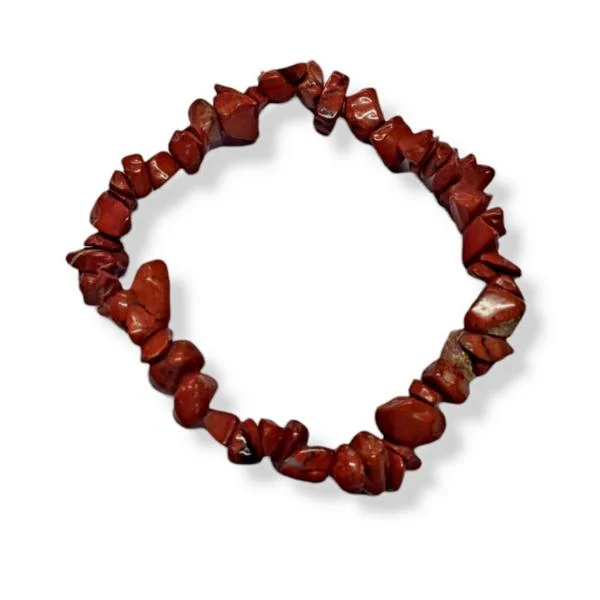 Pulseira Chip Jaspe Vermelho